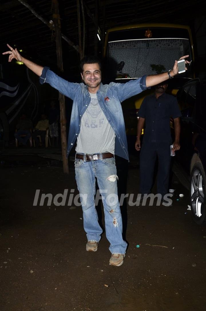 Sanjay Kapoor poses for the media at the Launch of Movie 'Tevar'