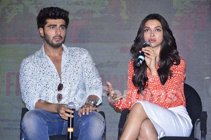 Deepika Padukone addresses the media at the Song Launch of Finding Fanny