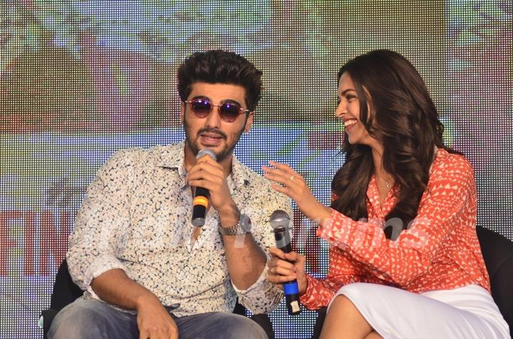 Arjun Kapoor addresses the media at the Song Launch of Finding Fanny