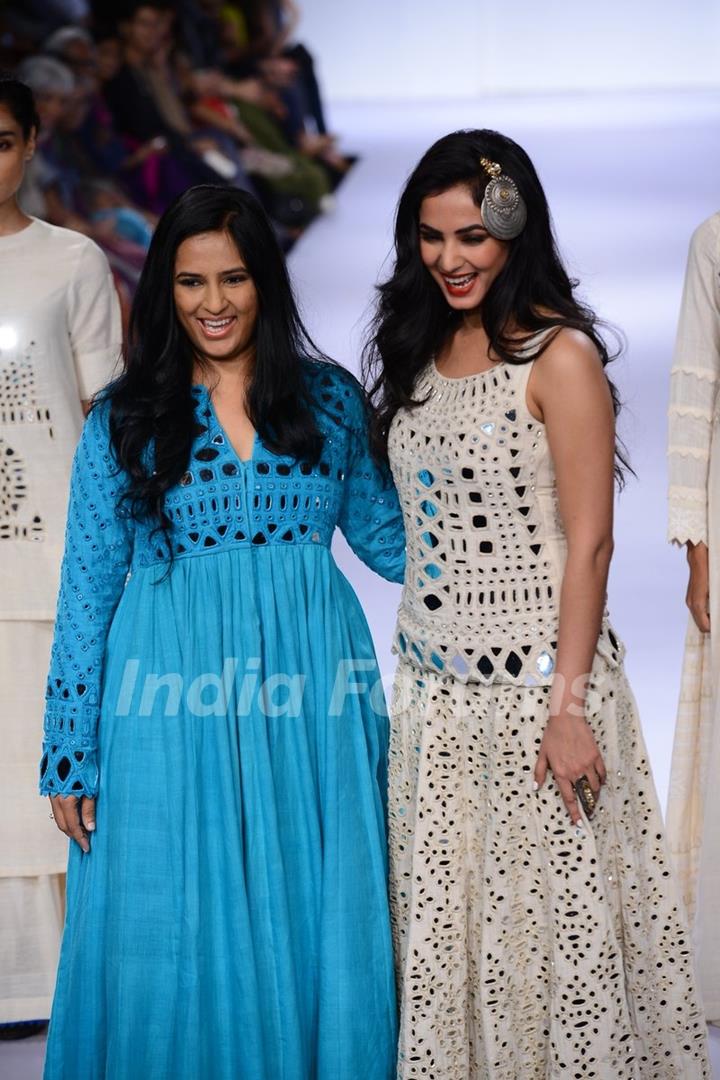 Sonal Chauhan walks the ramp at the Lakme Fashion Week Winter/ Festive 2014 Day 3