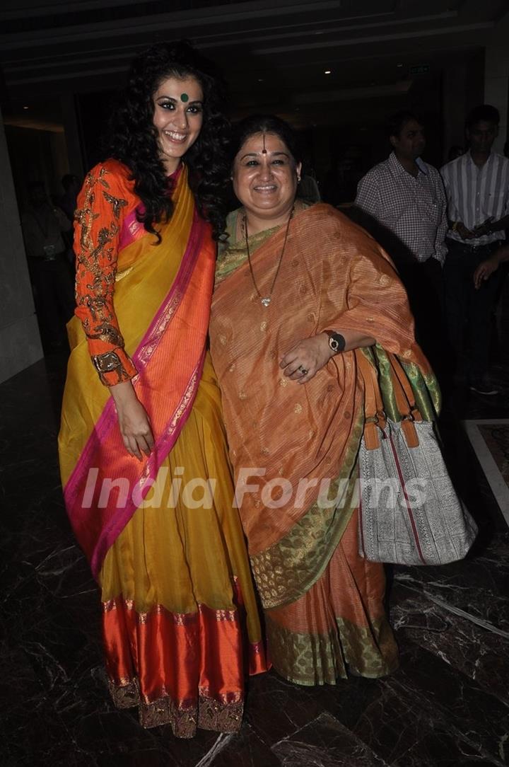 Taapsee Pannu and Shubha Mudgal at the Lakme Fashion Week Winter/ Festive 2014 Day 4