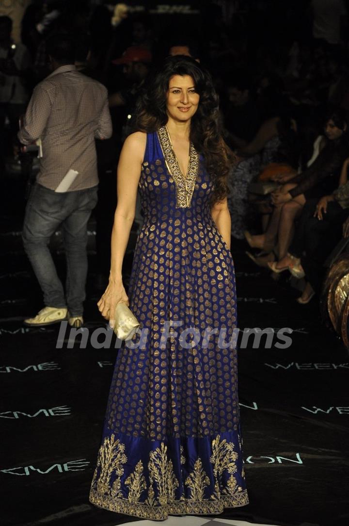 Sangeeta Bijlani at the Lakme Fashion Week Winter/ Festive 2014 Day 4