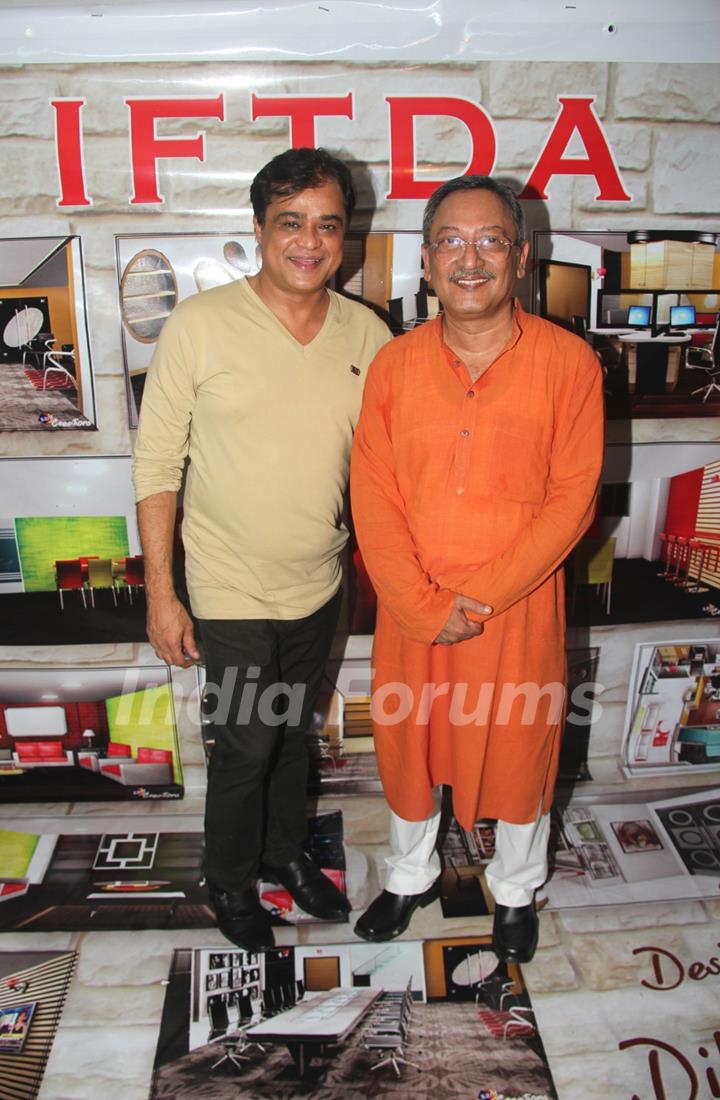 Sanjay Chhel and John Mathew Matthan at the Bhoomipoojan of IFTDA's New Office