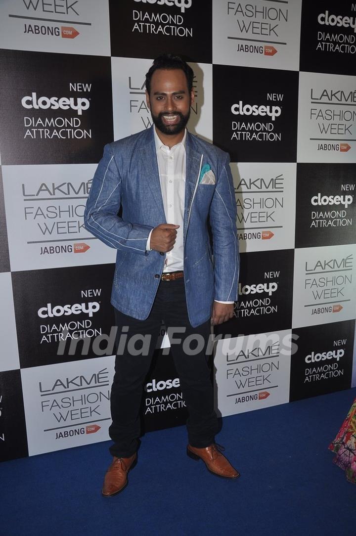 Andy was at the Lakme Fashion Week Winter/ Festive 2014 Day 5