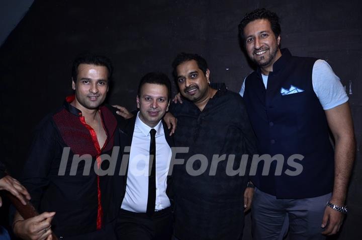 Rohit Roy, Roshan Abbas, Shankar Mahadevan and Sulaiman Merchant at Shaan's Live Concert