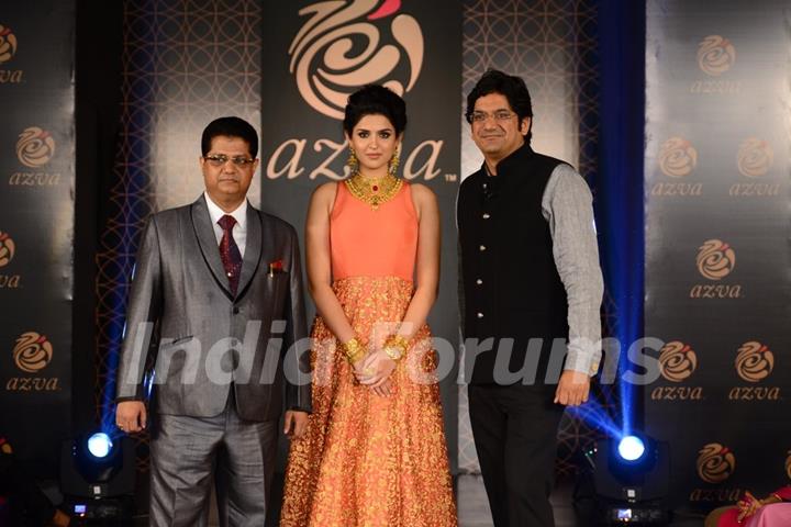 Deeksha Seth poses with the organisers at Azva Launch in Guwahati