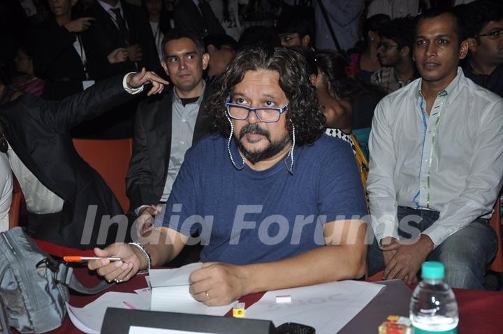 Amol Gupte judging the competition at Jamnabai Narsee School's Cascade Festival