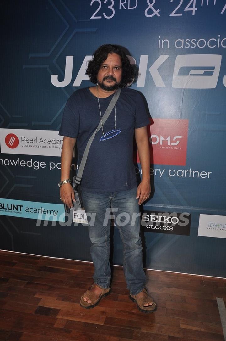 Amol Gupte poses for the media at Jamnabai Narsee School's Cascade Festival