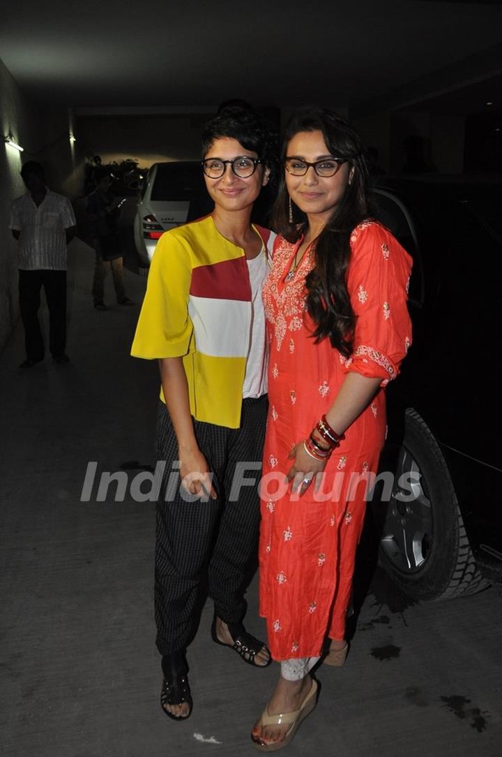 Kiran Rao and Rani Mukherjee at the Special Screening of Mardaani