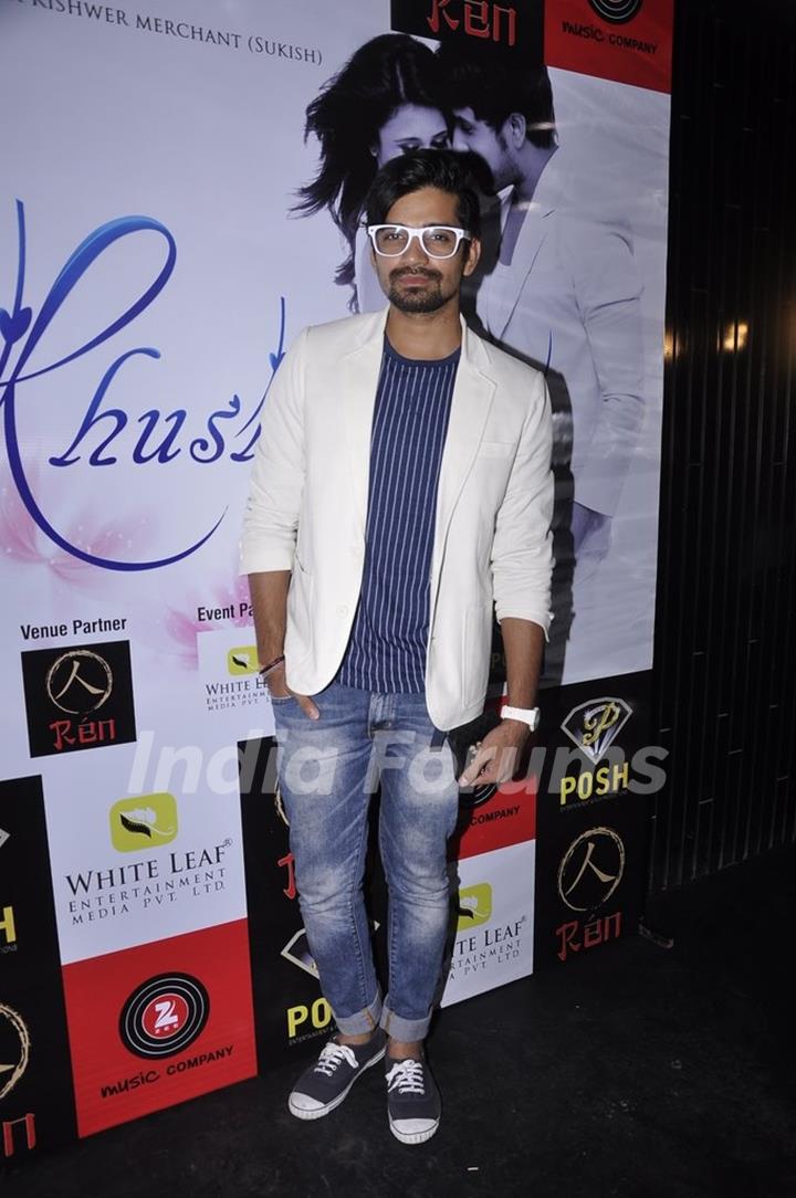 Vishal Singh poses for the media at the Album Launch of Khushnuma