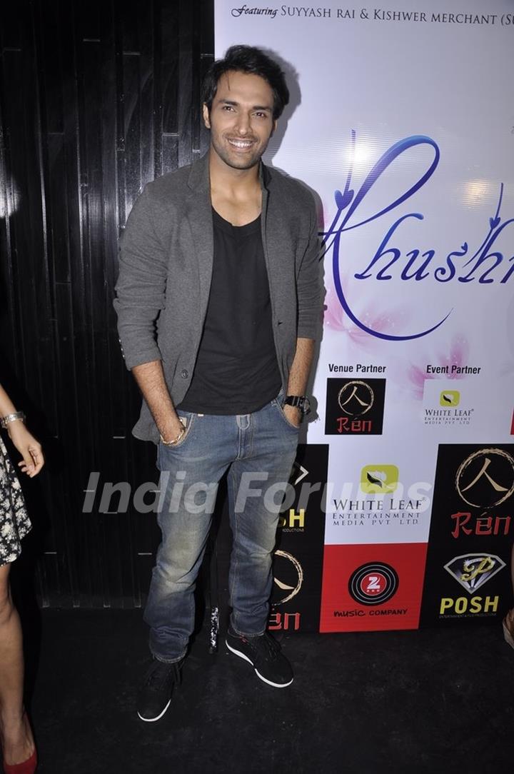 Shaleen Malhotra poses for the media at the Album Launch of Khushnuma