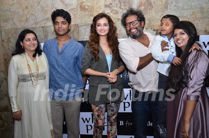 Dia Mirza snapped with guests at the Short Film Launch