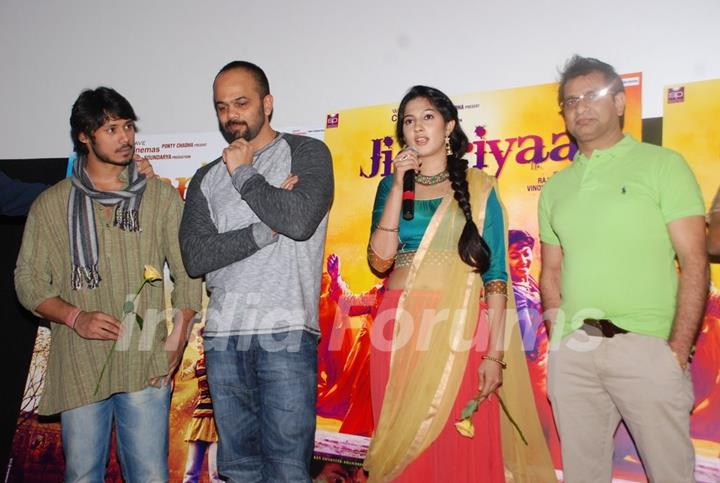 Cherry Mardia addresses the media at the Trailer Launch of Jigariyaa