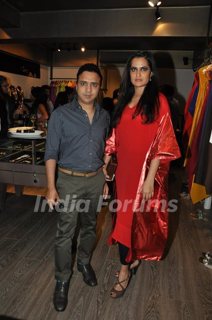 Sona Mohapatra and Ram Sampat at Kallol Dutta's Collection Preview