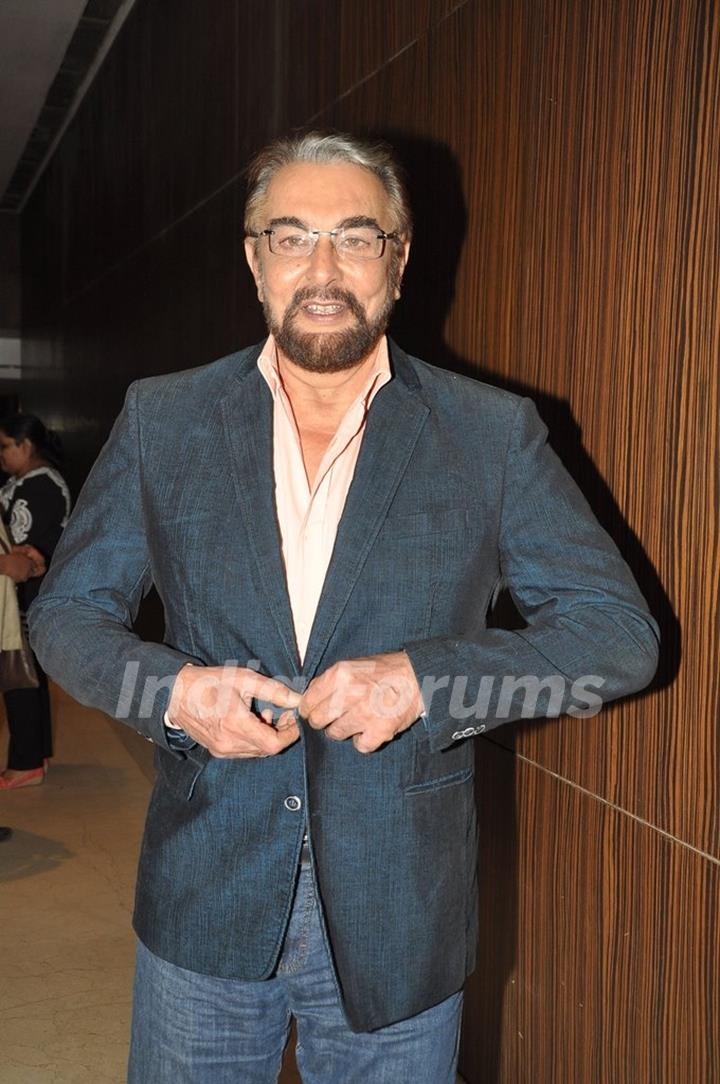 Kabir Bedi poses for the camera at the Channel V Panel Discussion on Juvenile Justice Bill