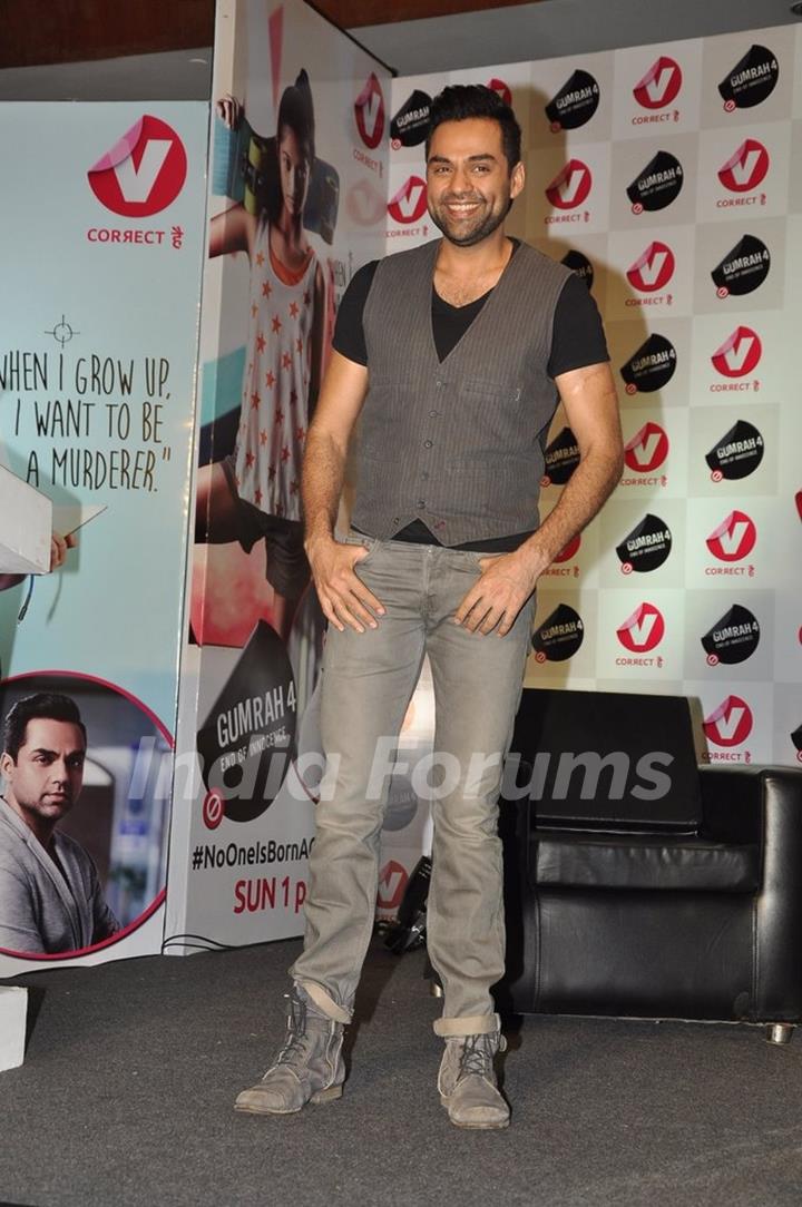 Abhay Deol was snapped at the Channel V Panel Discussion on Juvenile Justice Bill