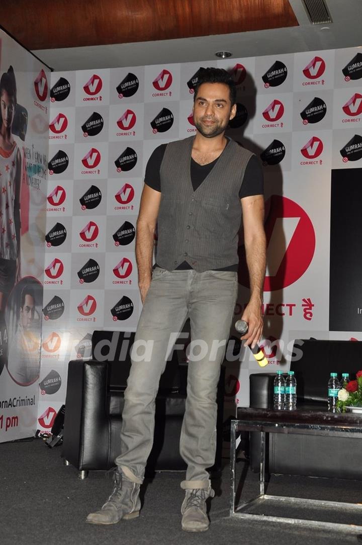 Abhay Deol was snapped at the Channel V Panel Discussion on Juvenile Justice Bill