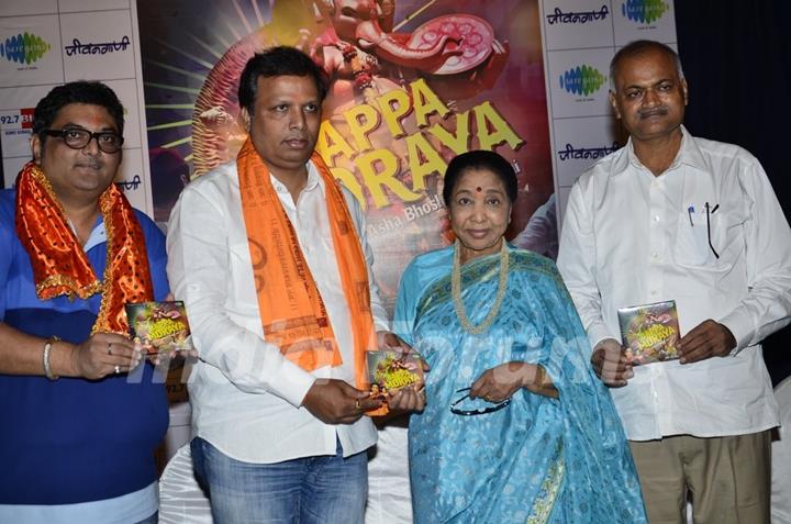 Asha Bhosle at the Album Launch Of 'Bappa Moriya'