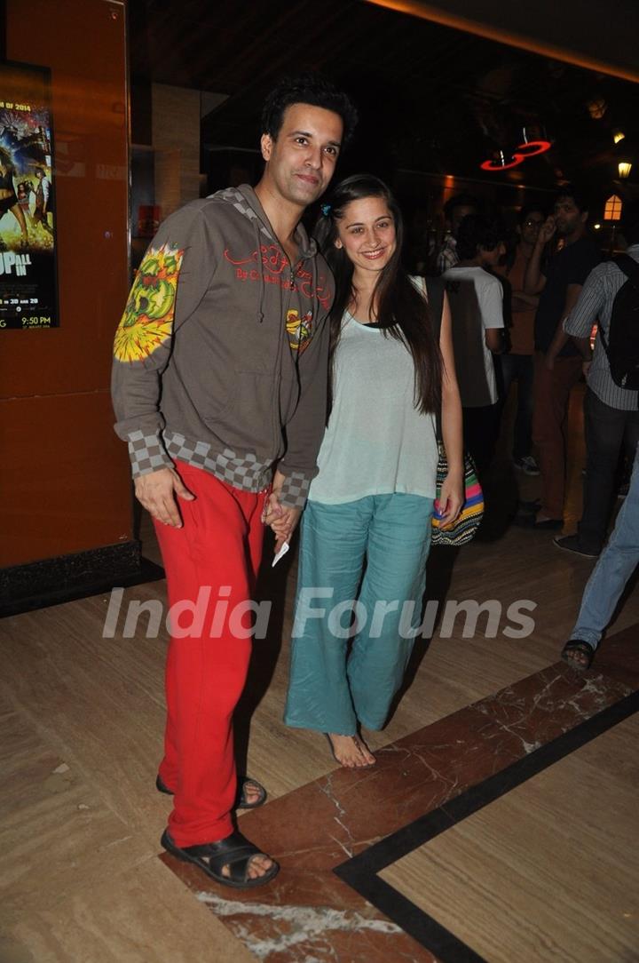 Aamir Ali with Sanjeeda Shaikh snapped at PVR