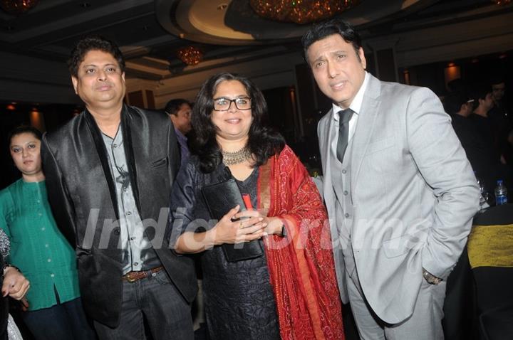 Reema Lagoo poses with Govinda at IMFAA