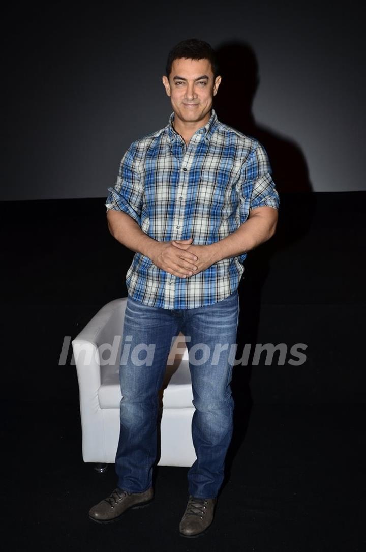 Aamir Khan poses for the media at the Launch of Satyamev Jayate Season 3