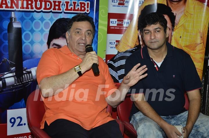 Rishi Kapoor interacts with the audience at Big FM Studio