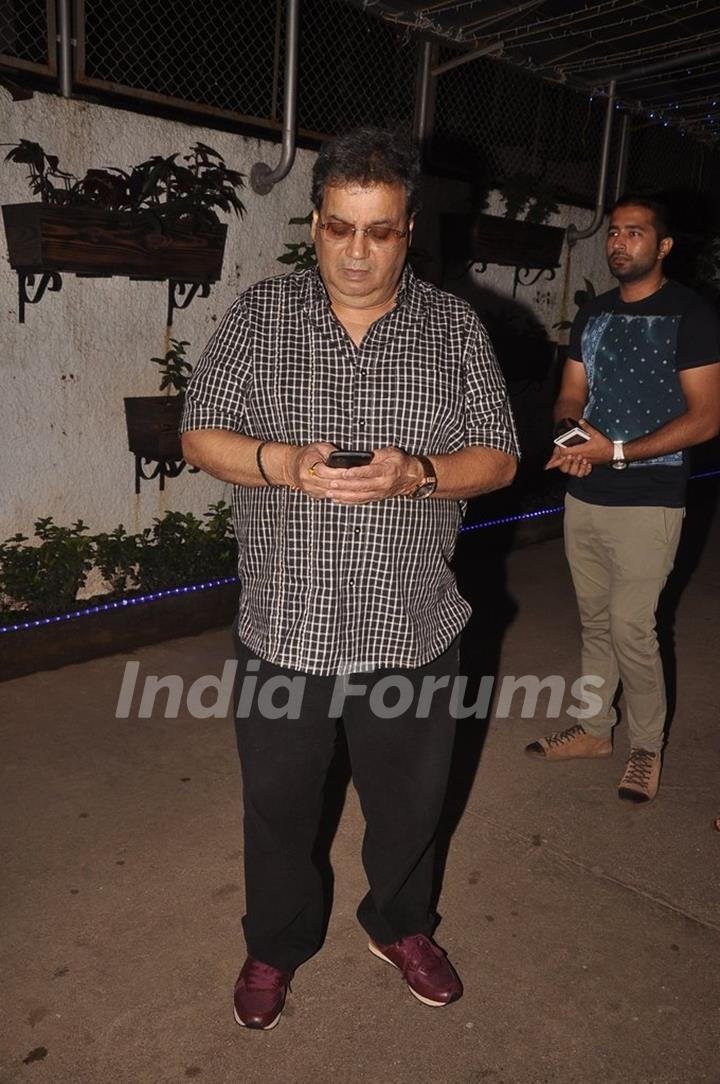 Subhash Ghai at the Screening of Double Di Trouble