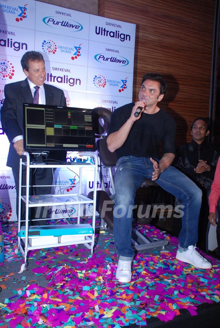 Sohail Khan addresses the media at the Pure Wave Launch