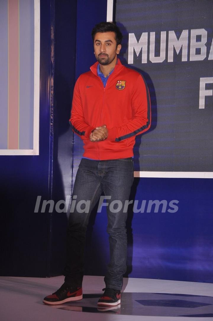 Ranbir Kapoor at his Soccer Team's Logo Launch