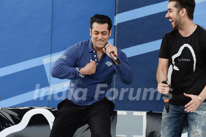 Salman Khan performs at the Music Launch of Dr. Cabbie in Canada