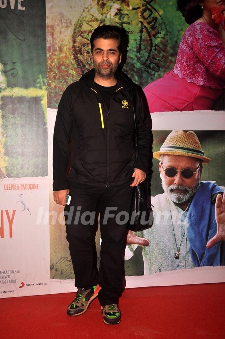 Karan Johar was seen at the Special Screening of Finding Fanny