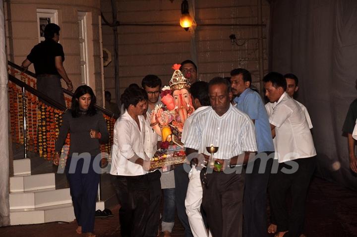 Ekta Kapoor snapped at her Ganpati Visarjan