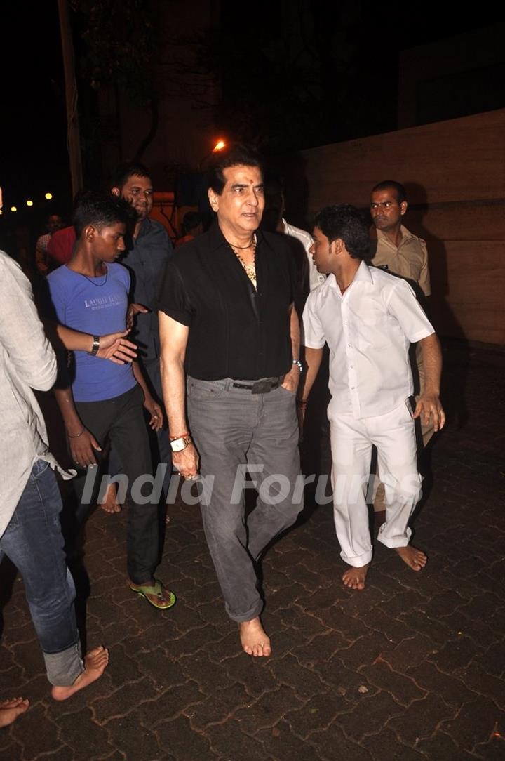 Jeetendra snapped at Ganpati Visarjan