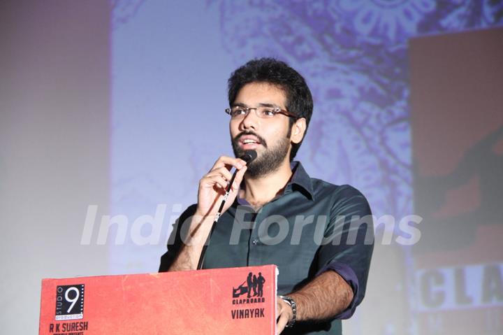 Celeb addressing the audience at Mahabalipuram Audio Launch