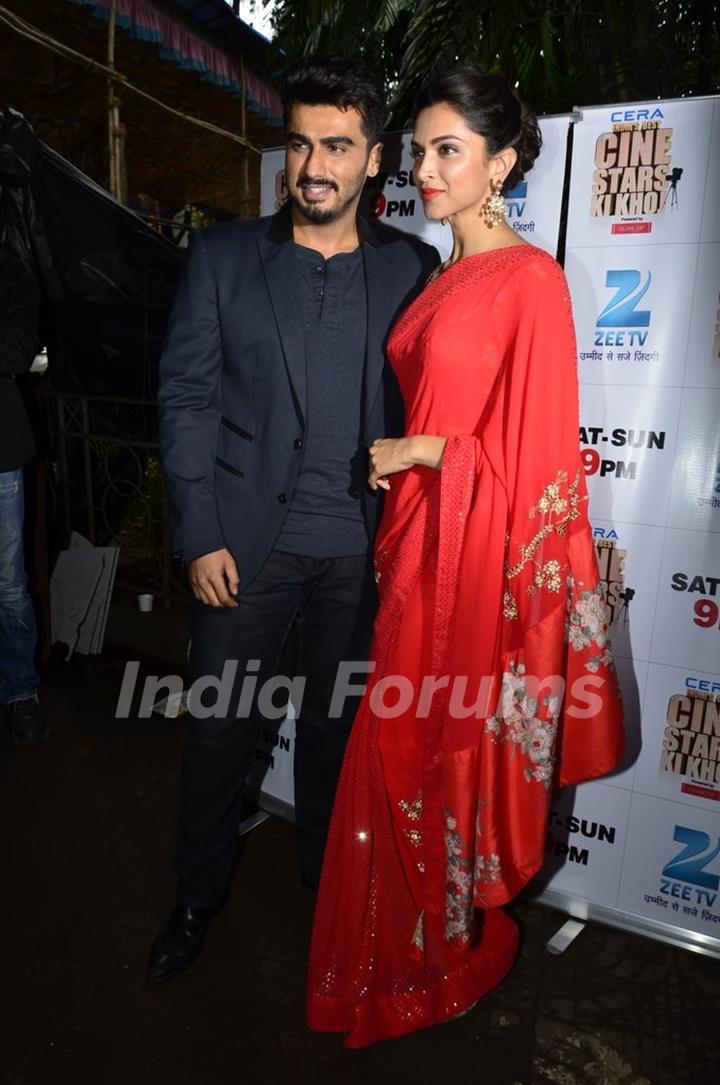 Deepika Padukone and Arjun Kapoor Promote Finding Fanny on India's Best Cine Stars Ki Khoj
