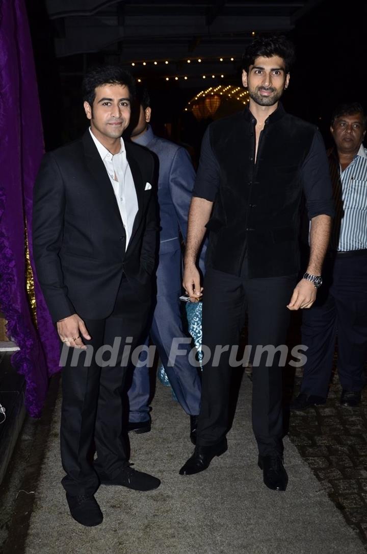 Dishank Arora and Akshay Dogra at Nikitan Dheer and Kratika Sengar's Wedding Reception