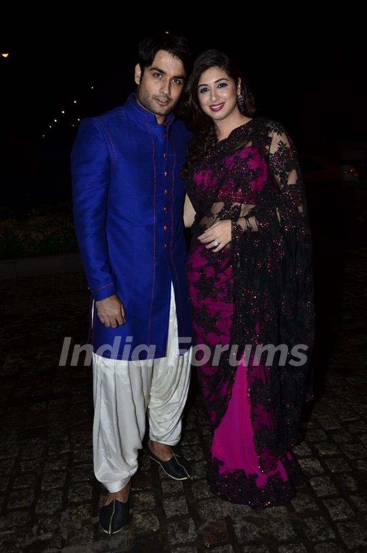 Vahbbiz Dorabjee and Vivian Dsena were at Nikitan Dheer and Kratika Sengar's Wedding Reception