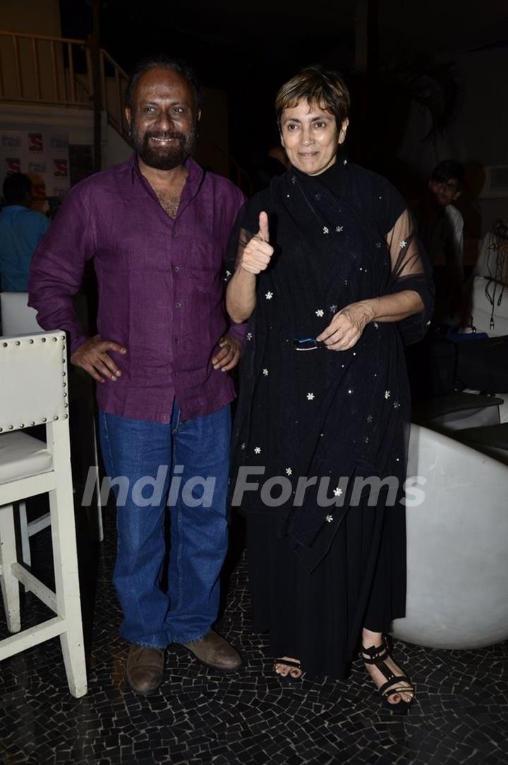 Ketan Mehta and Deepa Sahi pose for the media at the Sun Down Party of Sony Pal's Simply Baatein