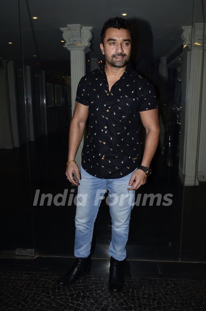 Ajaz Khan poses for the media at the Sun Down Party of Sony Pal's Simply Baatein