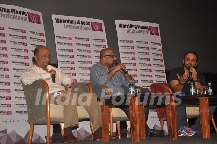 Rohit Shetty snapped giving Masterclass at Whistling Woods