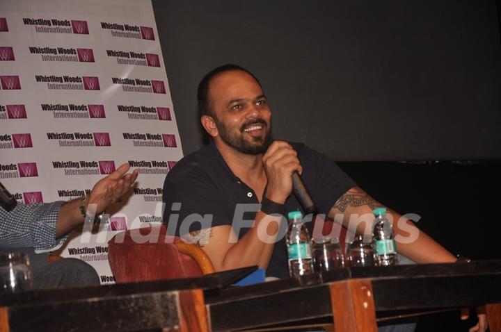 Rohit Shetty interacts with the students in Masterclass at Whistling Woods