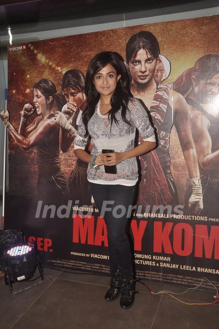 Monali Thakur was seen at the Special Screening of Mary Kom