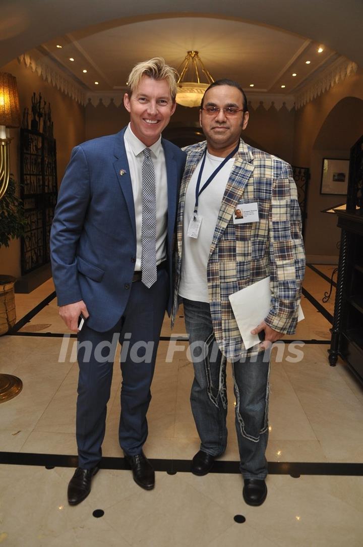 Brett Lee at the Launch of UnIndian Movie