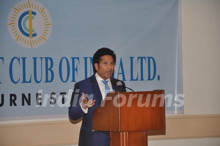 Sachin Tendulkar addresses the Launch of UnIndian Movie