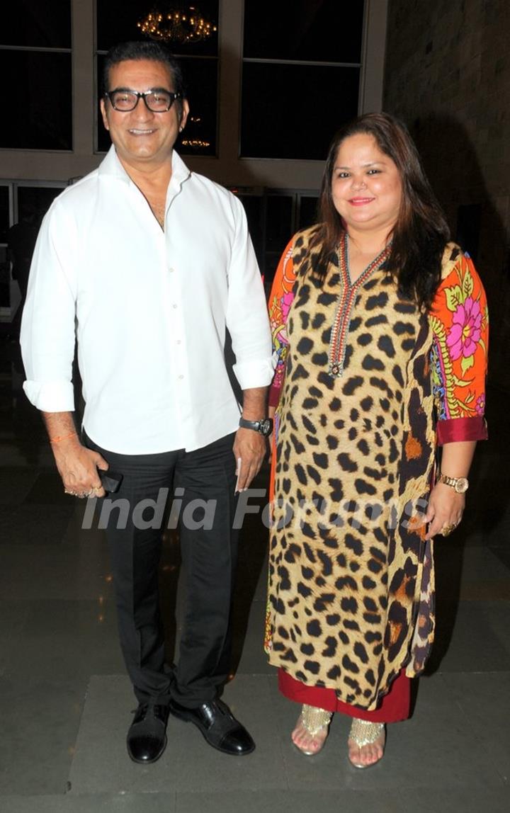 Abhijeet Bhattacharya with his wife at Three Women Play