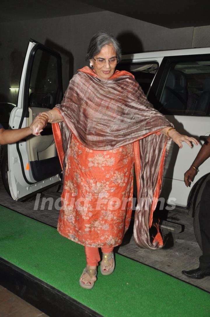 Salma Khan was seen at the Screening of Mary Kom