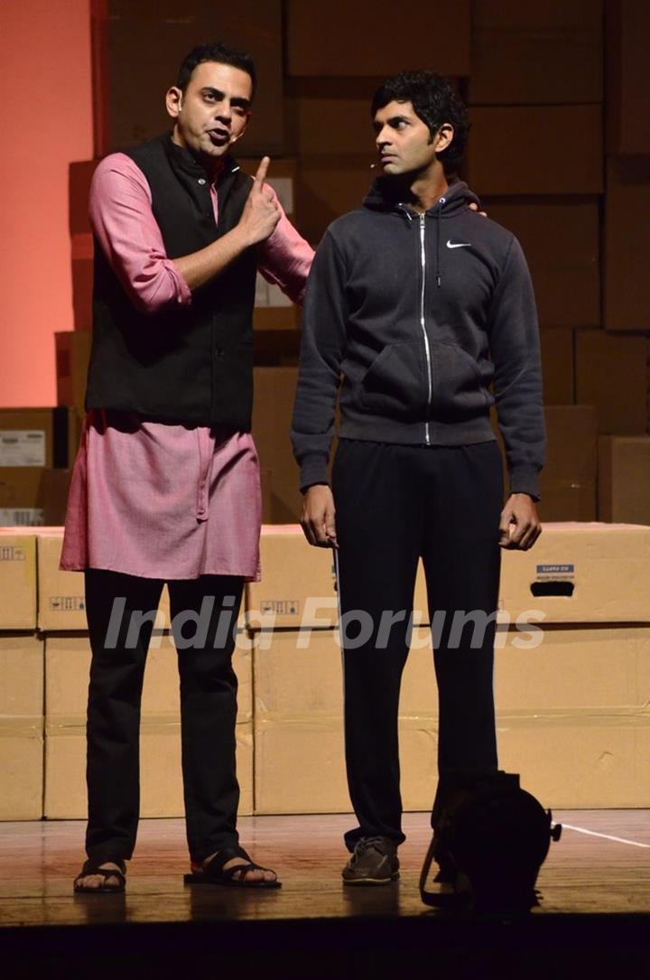 Cyrus Sahukar and Purab Kohli at their Play