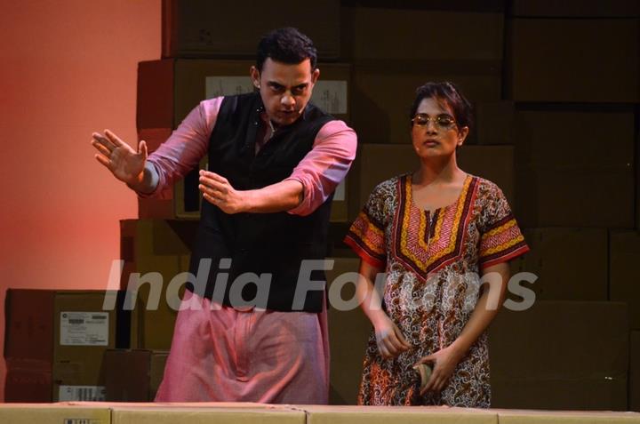 Richa Chadda & Cyrus Sahukar at their Play