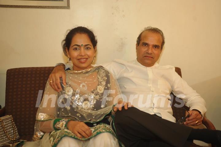Suresh Wadkar with his wife at Musical Concert