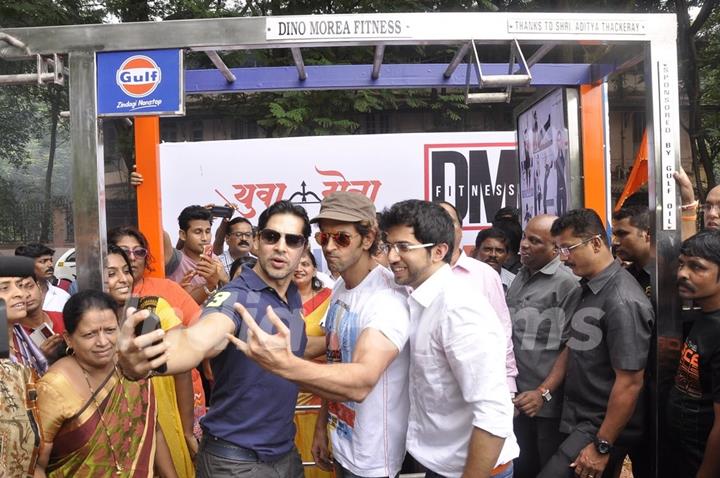 Selfie time at the Launch of DM Fitness